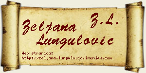 Željana Lungulović vizit kartica